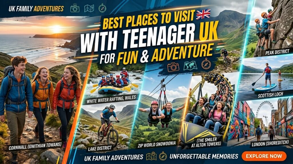 Best Places to Visit with Teenager UK