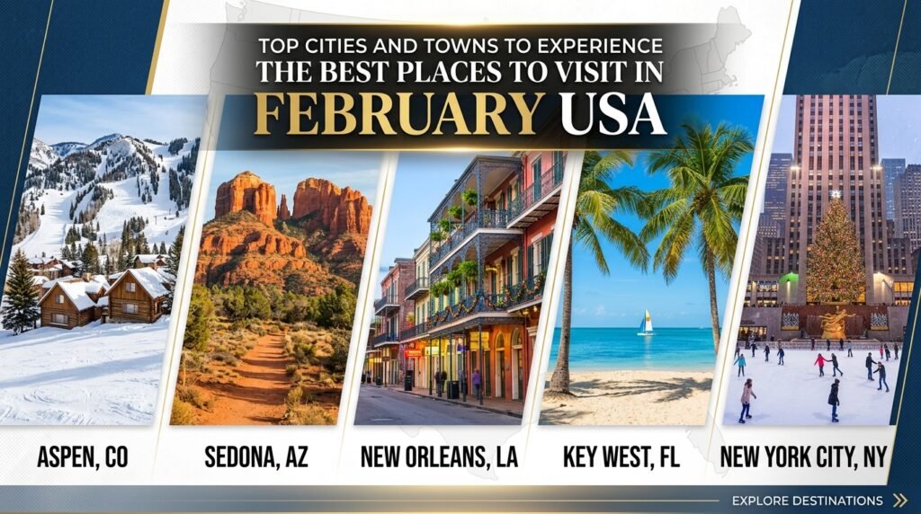 Best Places to Visit in February USA